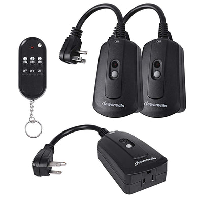 DEWENWILS Outdoor Indoor Wireless Remote Control Outlet Kit